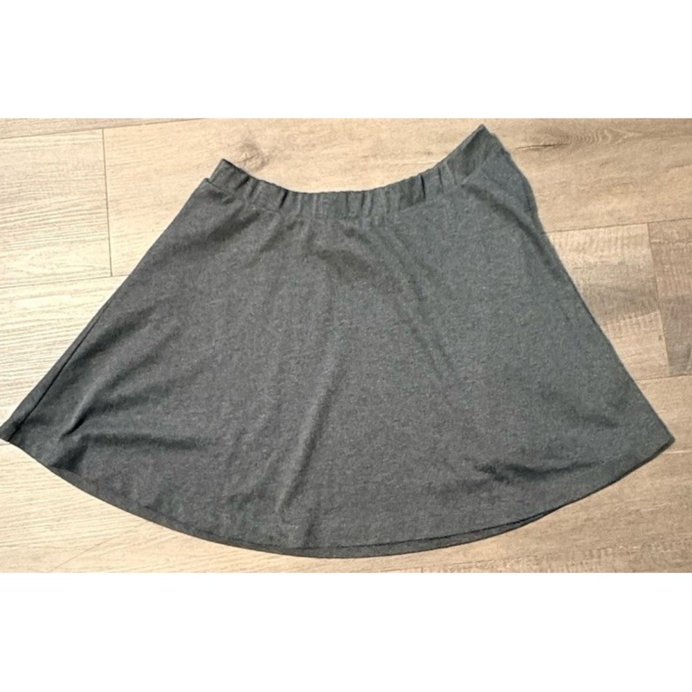 Trendyland Dark Gray Skater Mini Skirt Size L High Waist Made in USA Marmaxx